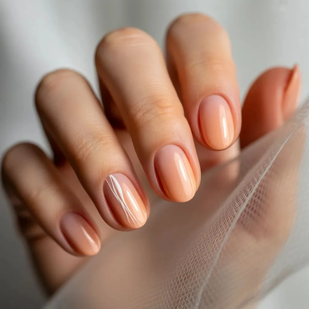 Minimalist Orange Nail Designs for Everyday Wear