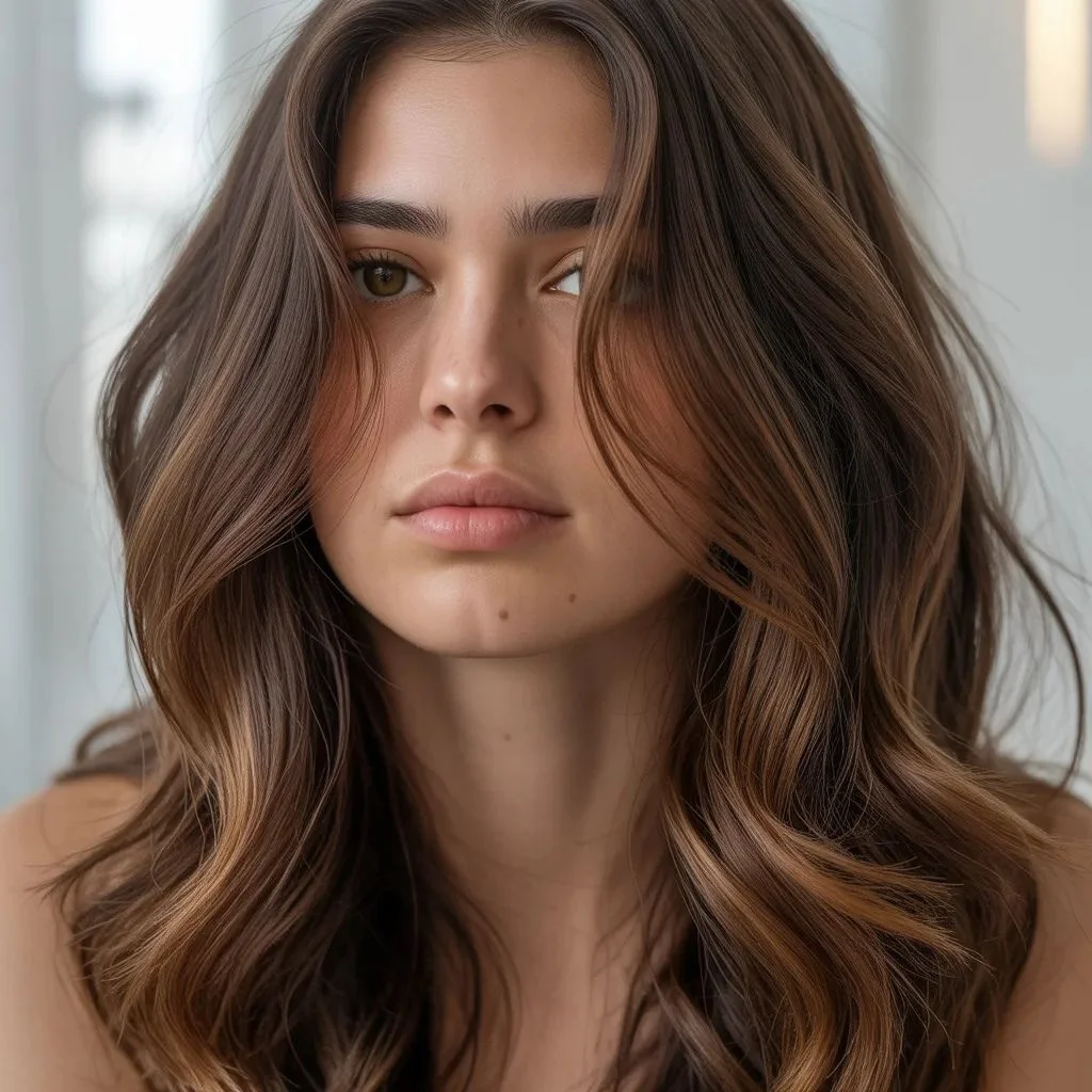 Mocha Brown Highlights Add Dimension Without Going Full Color