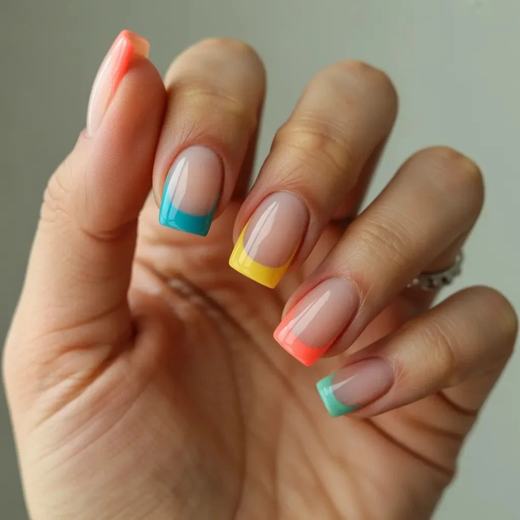 Multicolored French Tips The Unexpected Update