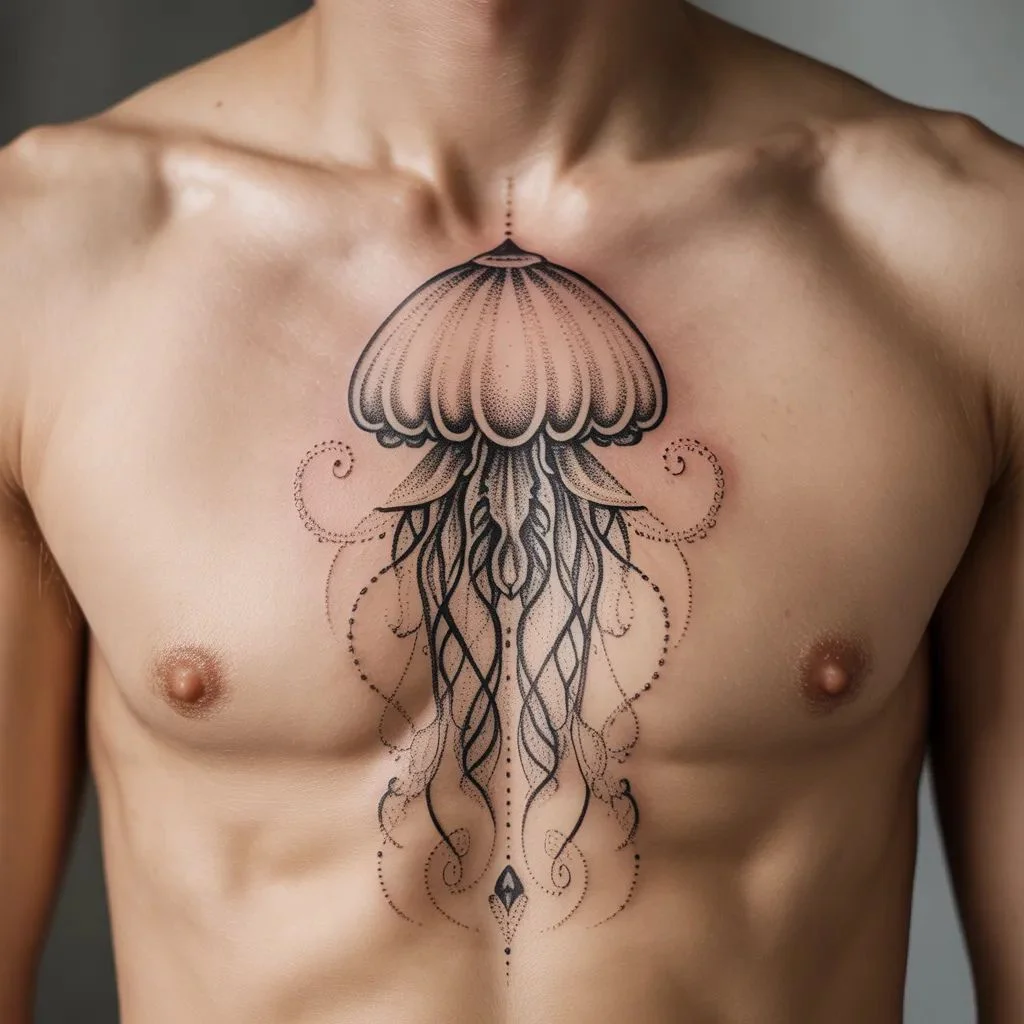 Ornamental and Dot-Work Jellyfish