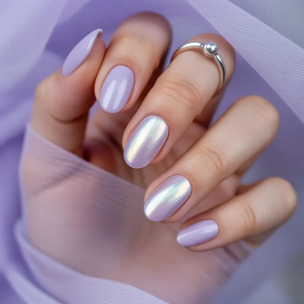 Pastel Base with Iridescent Foil