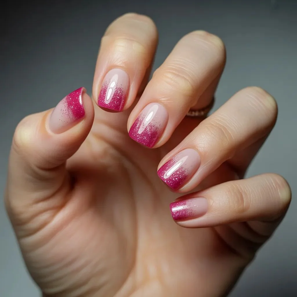 Pink Glitter Gradient