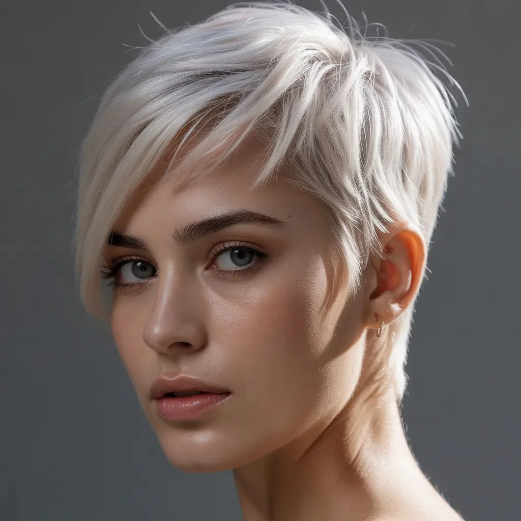 Platinum Blonde Pixie Bold, Icy, and Unapologetically Chic