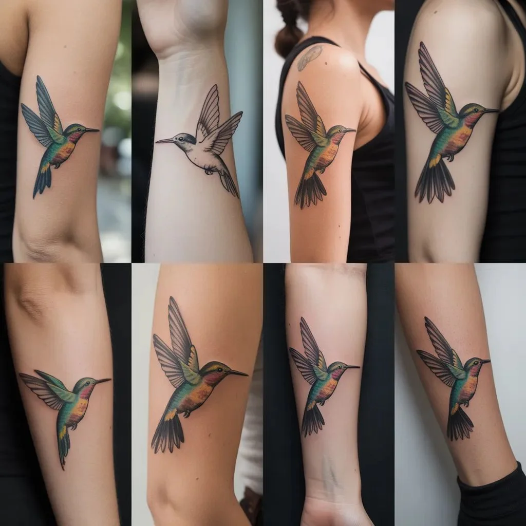 Popular Hummingbird Tattoo Styles