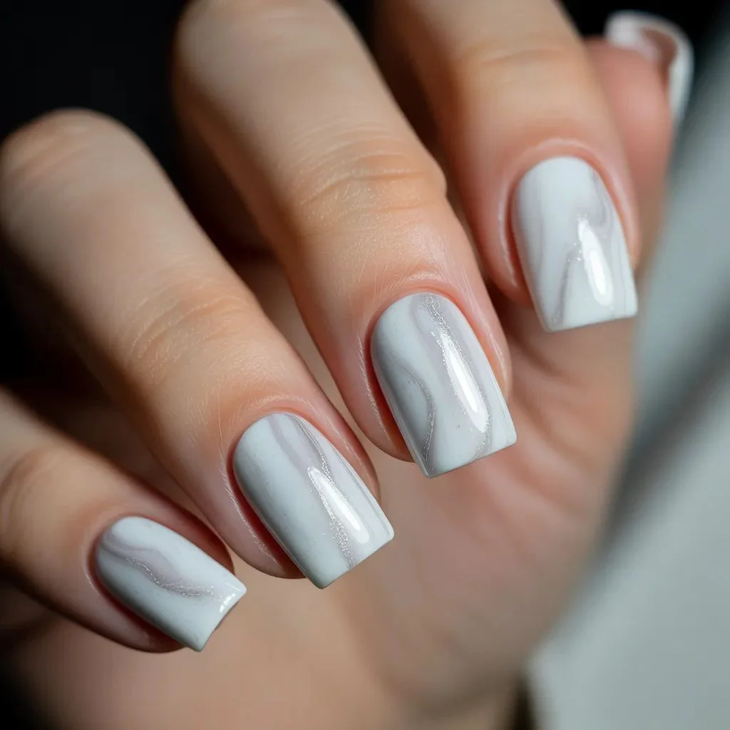Quiet Luxury White-on-White Marble