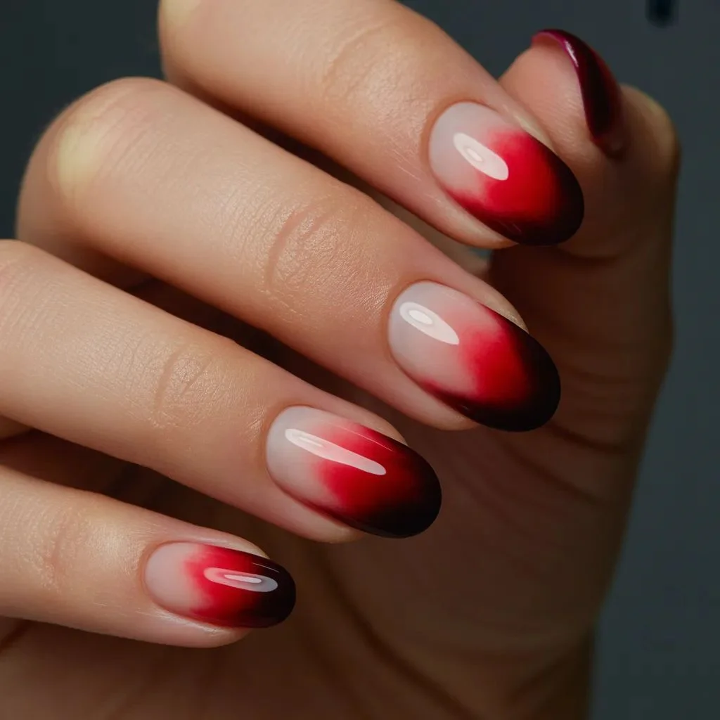 Red Aura Nails