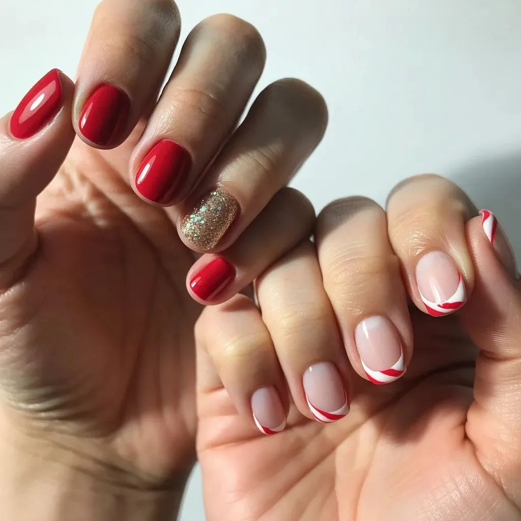 Simple Cute Christmas Nails Anyone Can Do at Home