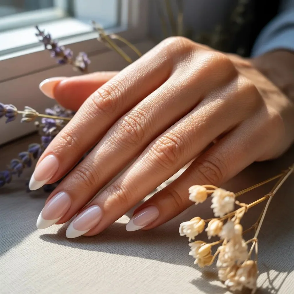 Soft & Romantic Almond Nail Designs