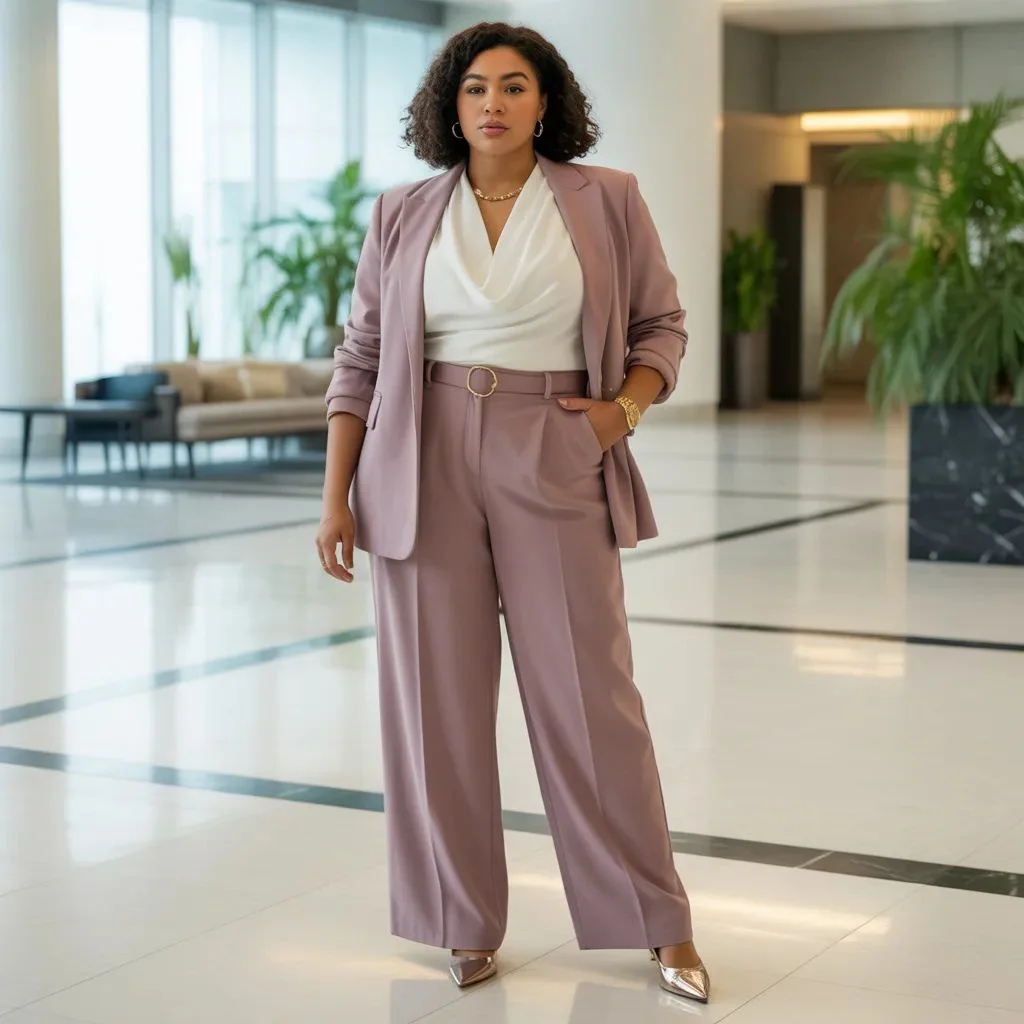 Spring Work Outfits for Curvy Women