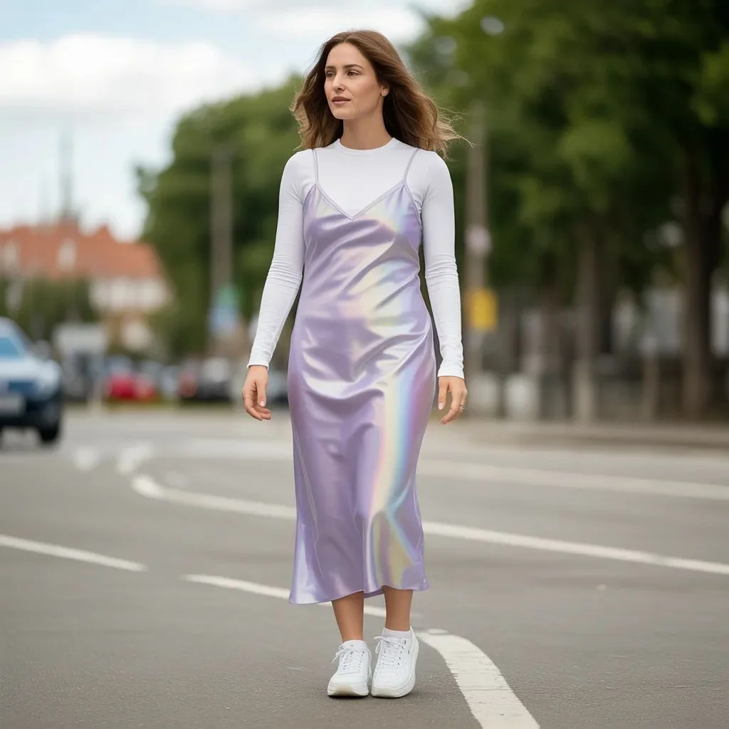 The Iridescent Slip Dress