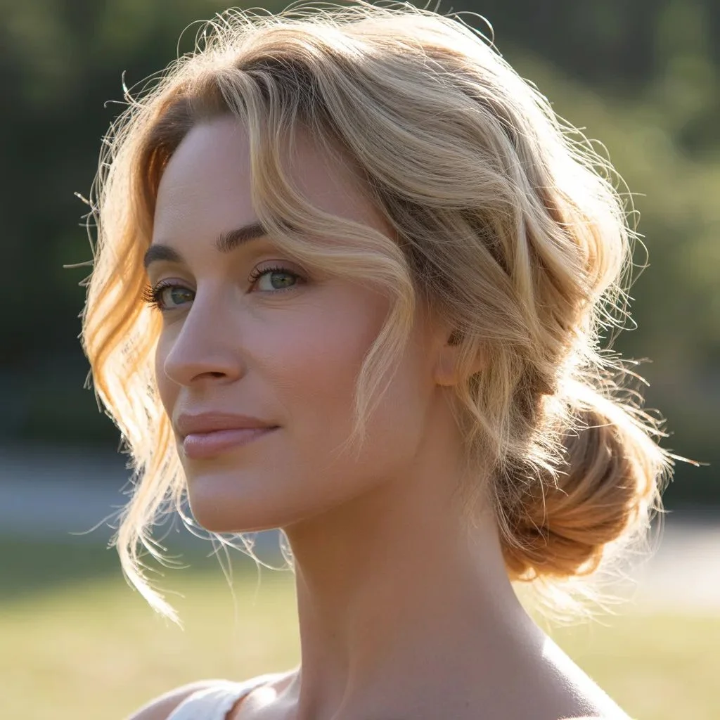 The Low Messy Bun for an Effortless Chic Look
