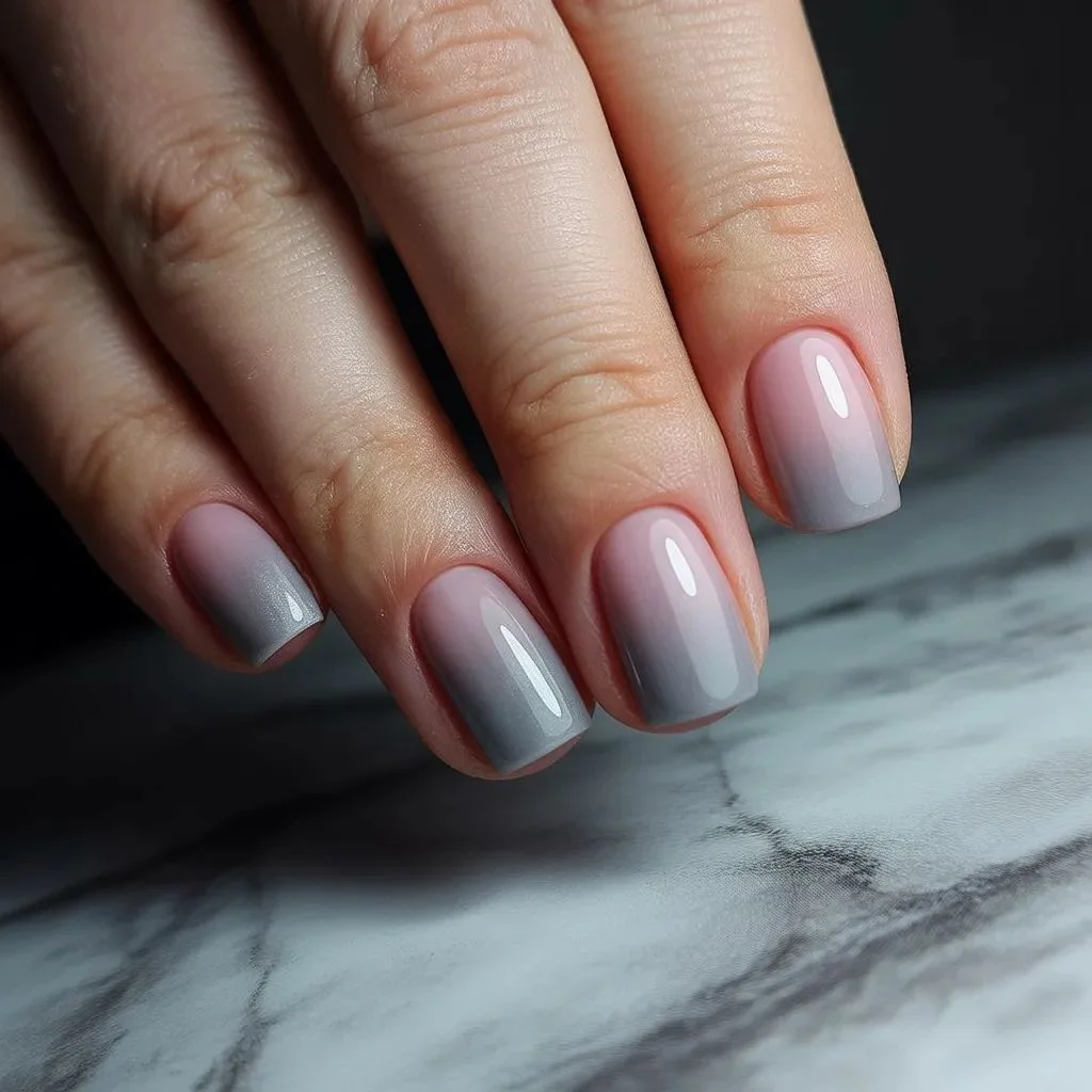 The Ombre Effect Blending Pink into Grey
