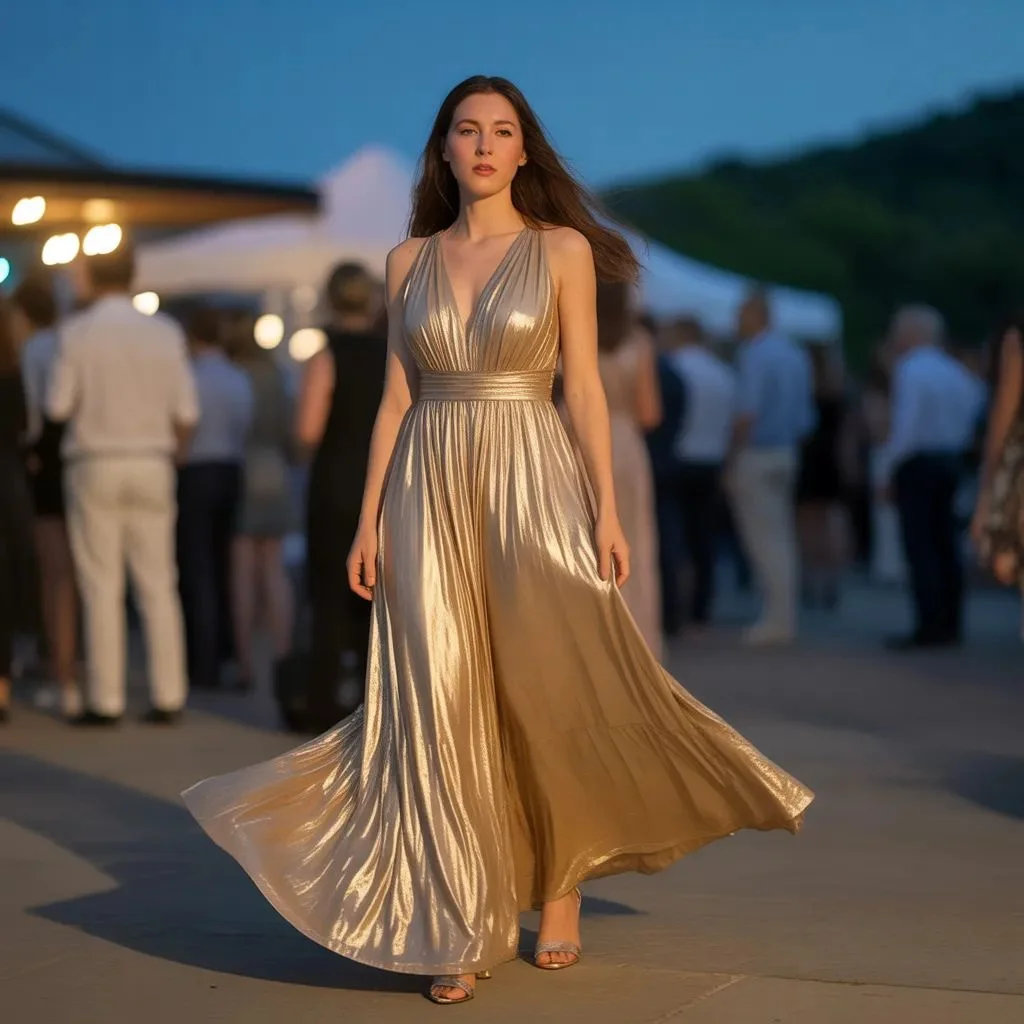The Shimmery Maxi Dress