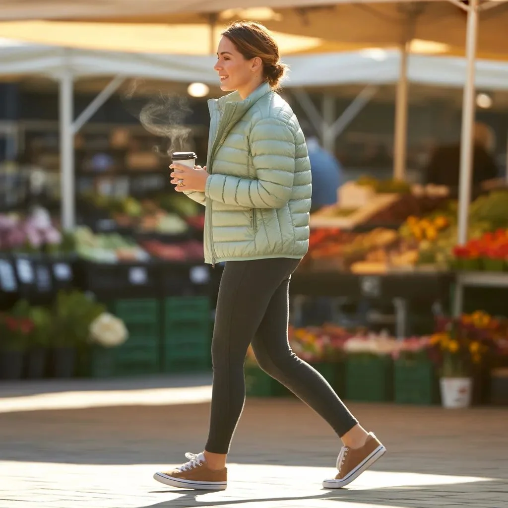 The Sporty-Chic Puffer Jacket Outfit