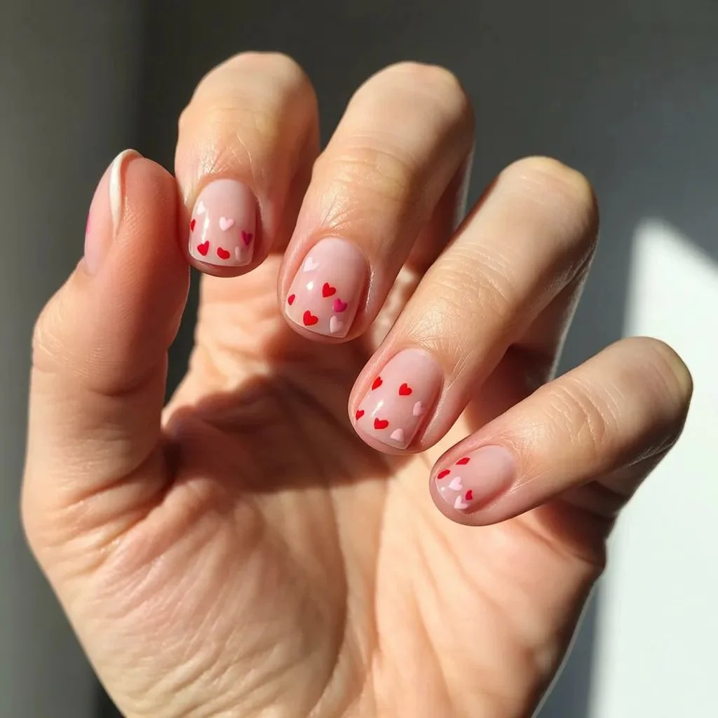 Tiny Heart Micro Nail Art
