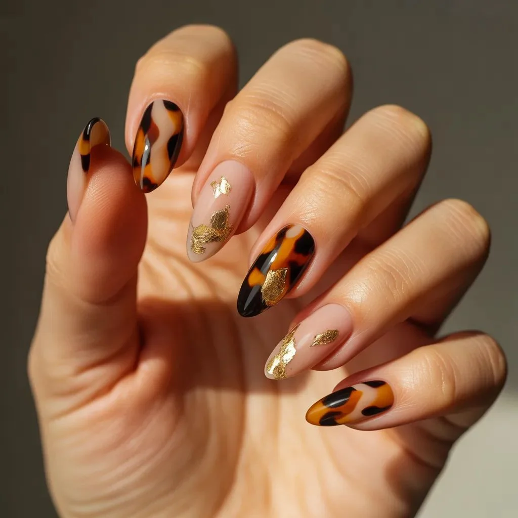 Tortoiseshell + Gold Foil Accent