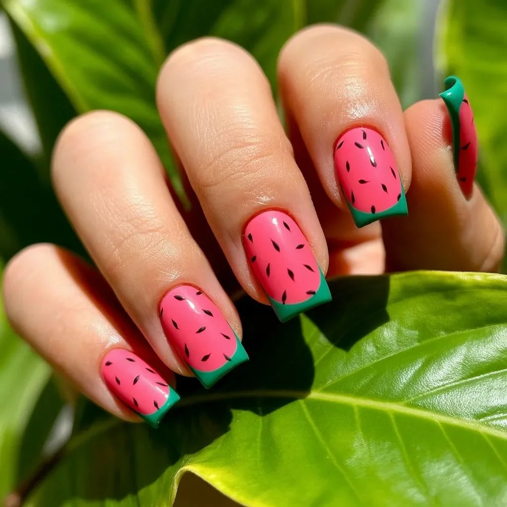 Watermelon Nails Bold, Bright & Perfectly Seasonal