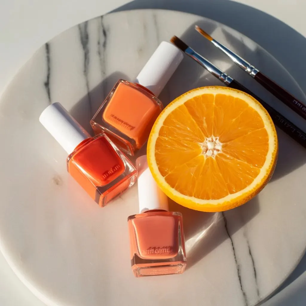 What Are Orange Fruit Nails Designs