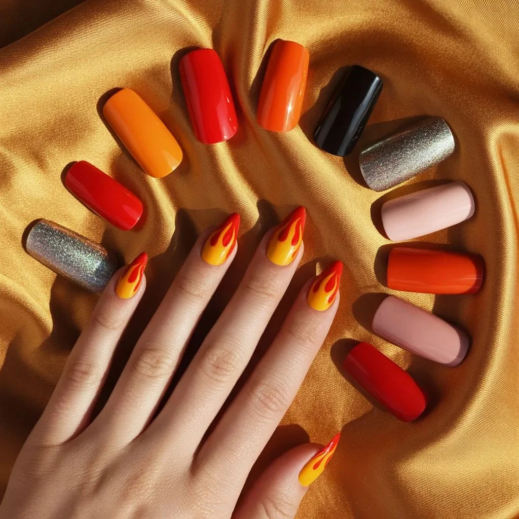 Why Flame Nail Art Is Having a Moment