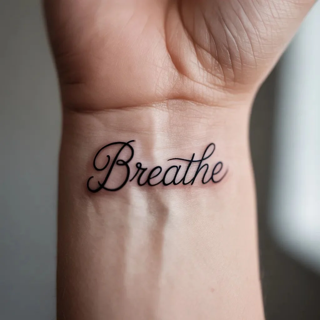 Word and Letter Dainty Tattoo Designs