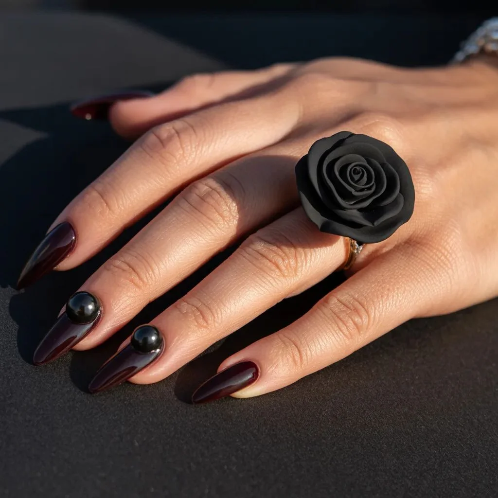 3D Gothic Nail Designs That Make a Statement