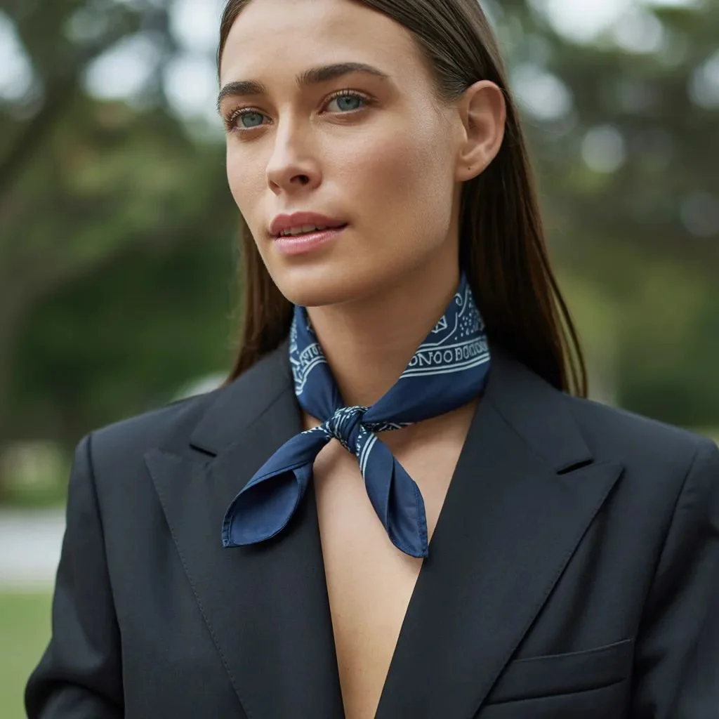 Bandana Over a Blazer