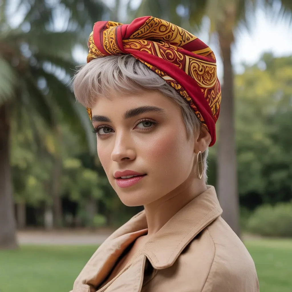 Bandana Turban for Short Hair