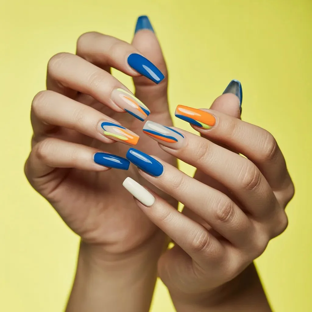 Bold and Playful Press-On Nail Designs for Fun Aesthetics