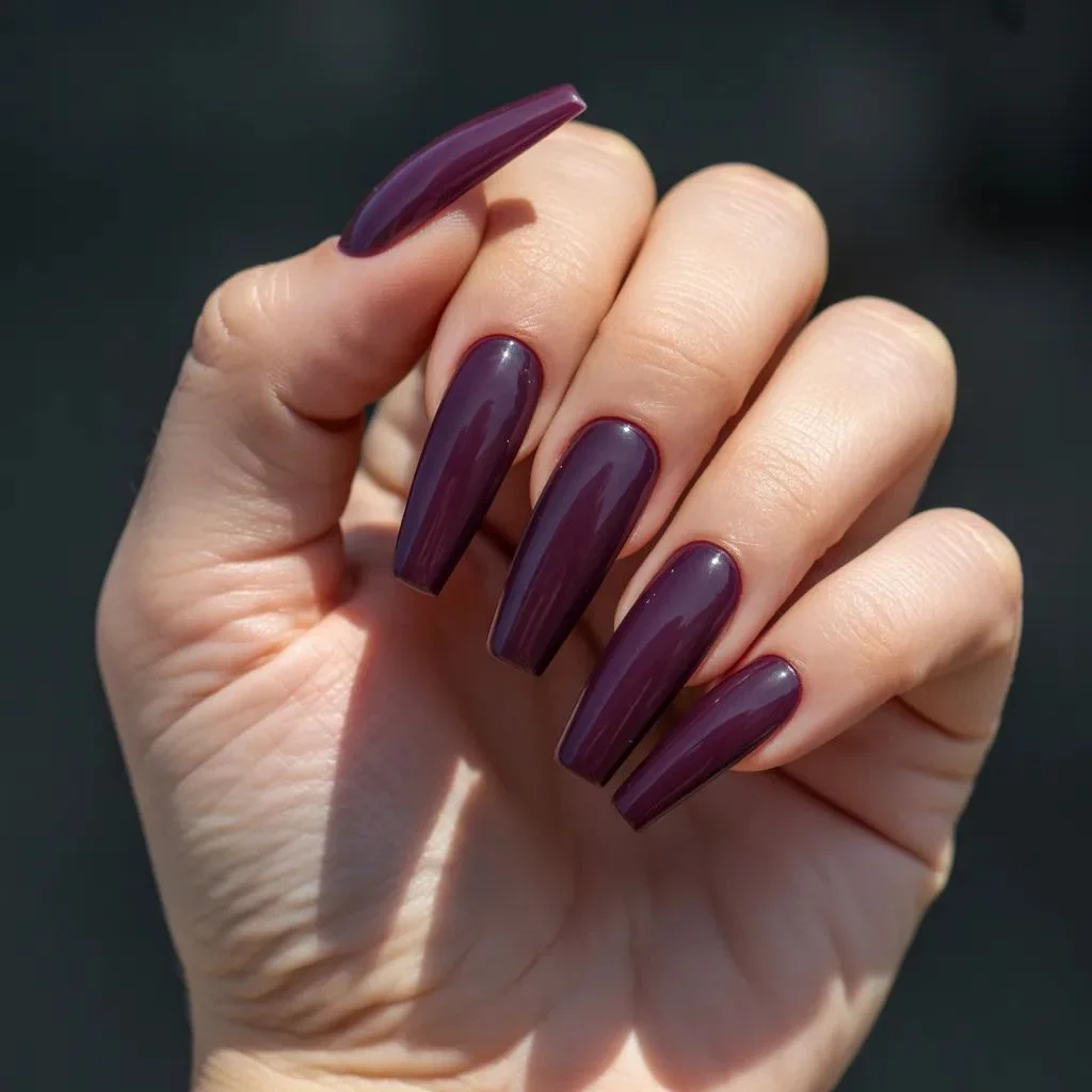 Coffin and Stiletto Nail Shapes for Gothic Looks