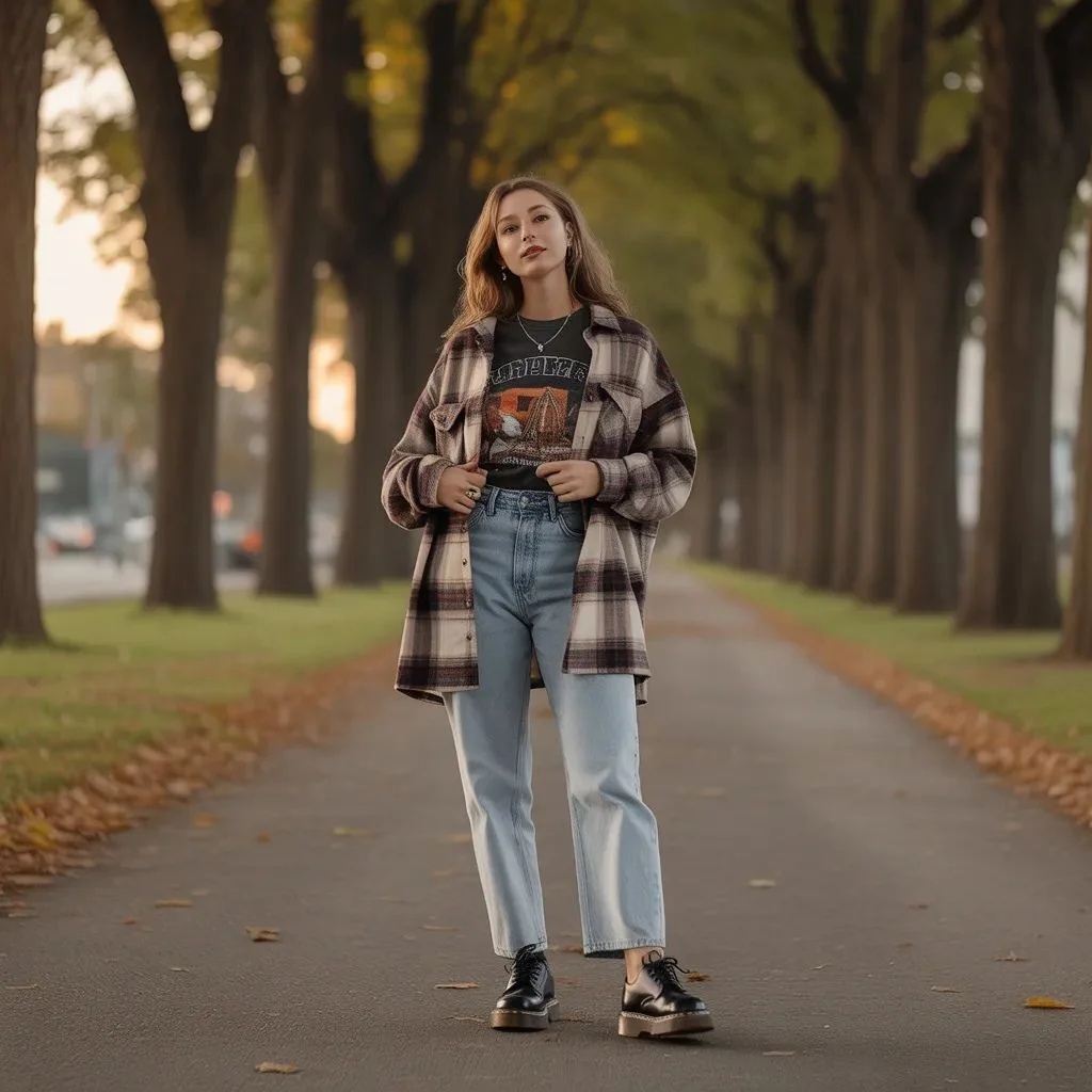 Cute Indie Outfits for Fall Layers, Plaid, and Warmth