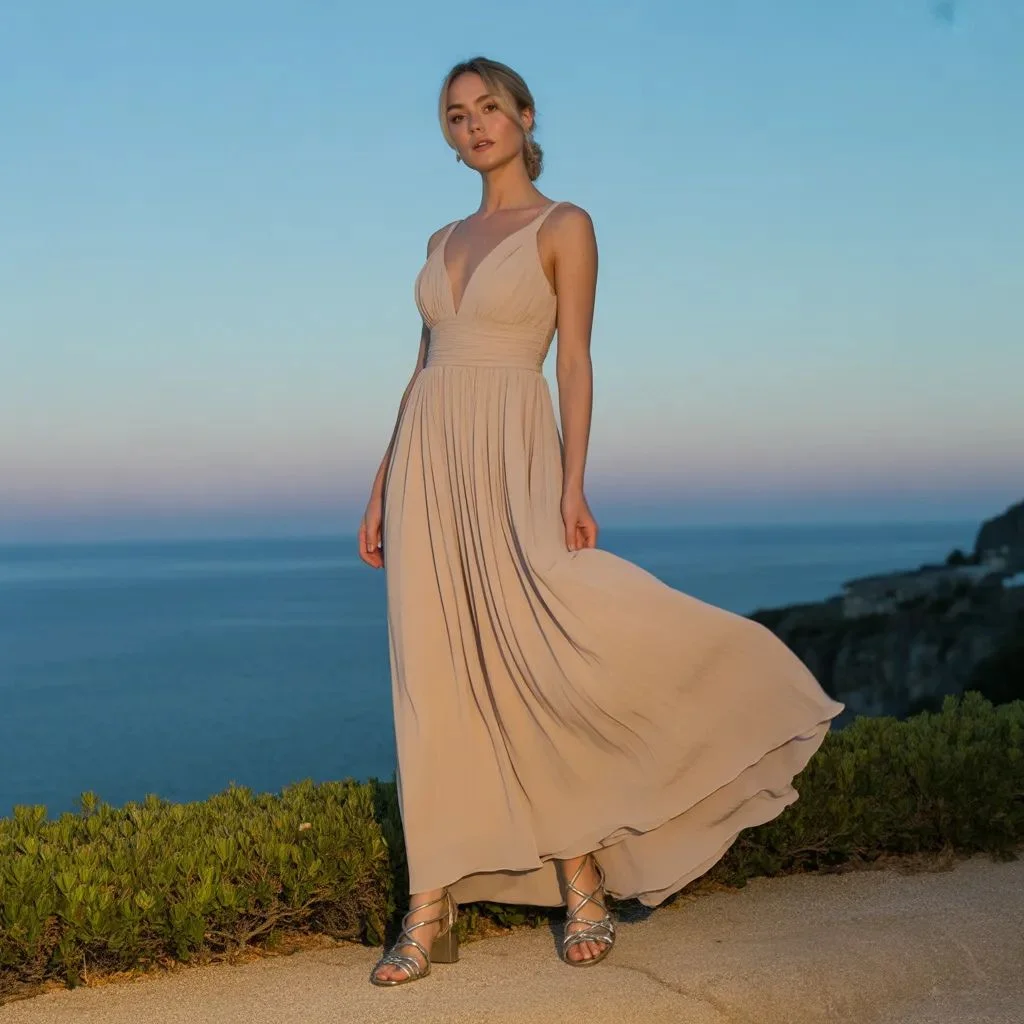 Formal and Black-Tie Beach Wedding Guest Dresses