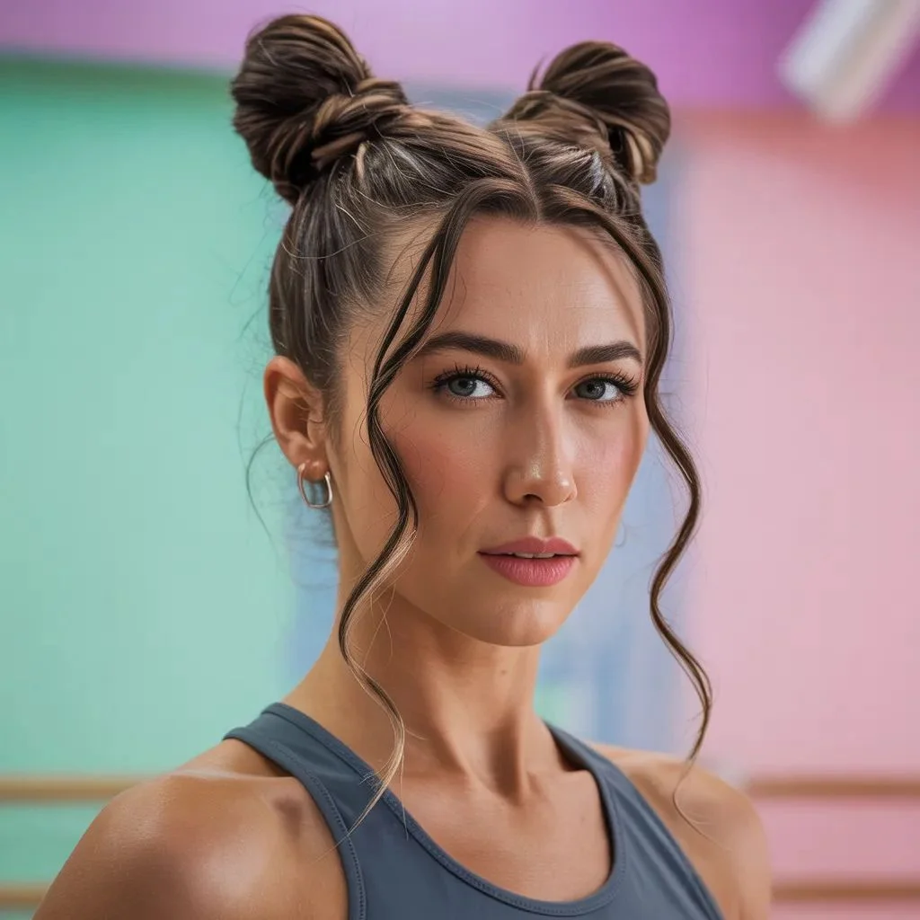 Half-Up Space Buns