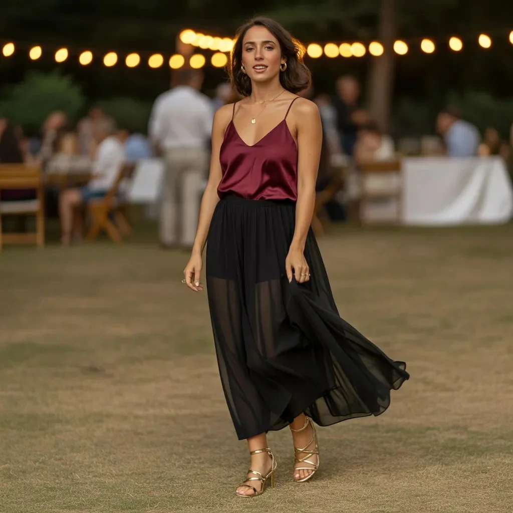 How to Dress Up a Maxi Skirt for Summer Nights