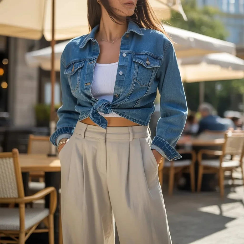 Knot or Tie It at the Hem for a Cropped Silhouette