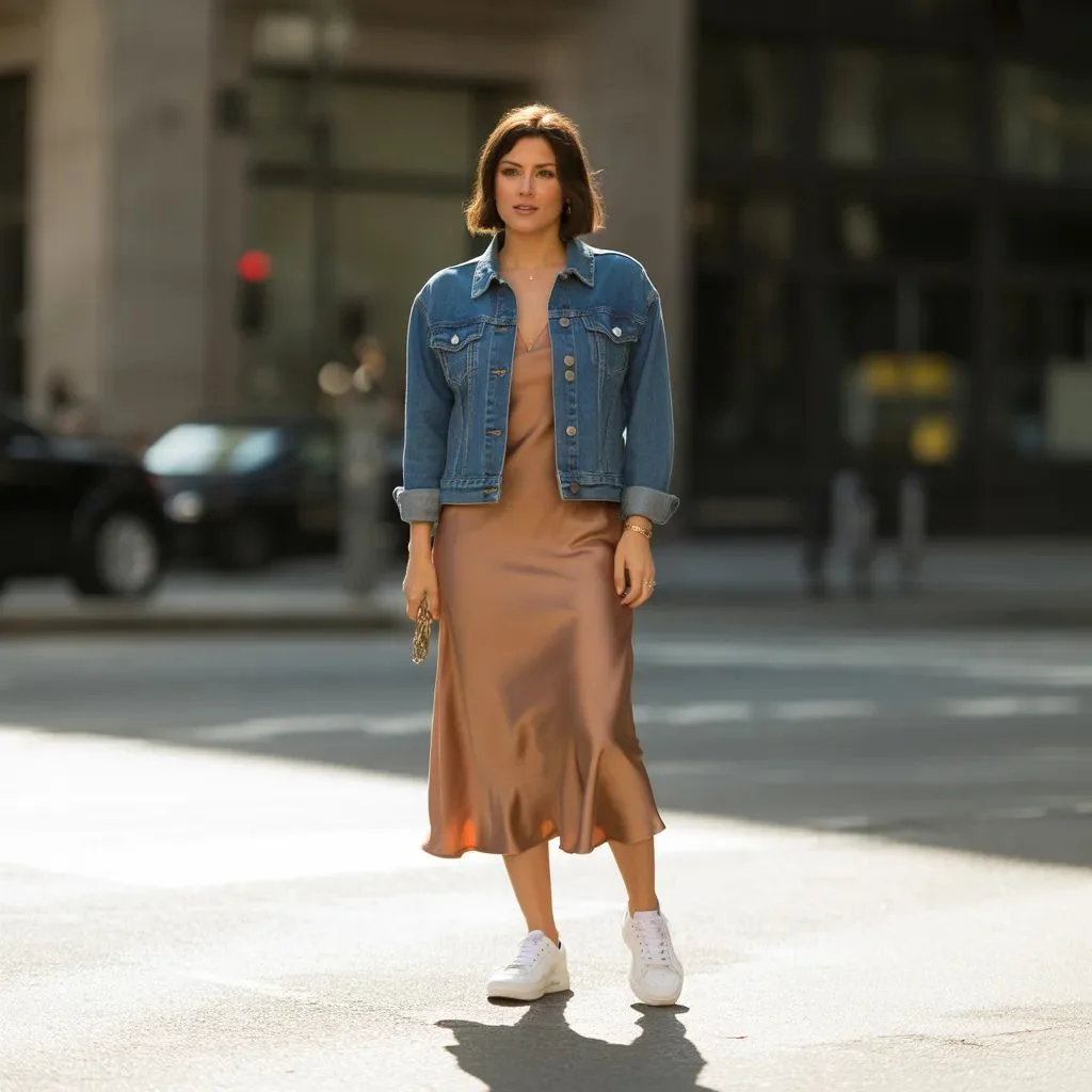 Layer It Over a Slip Dress for Instant Contrast
