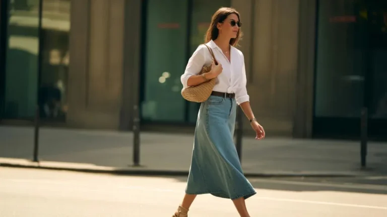 Long Denim Skirts Are Back with Fresh Styling Ideas for Every Season
