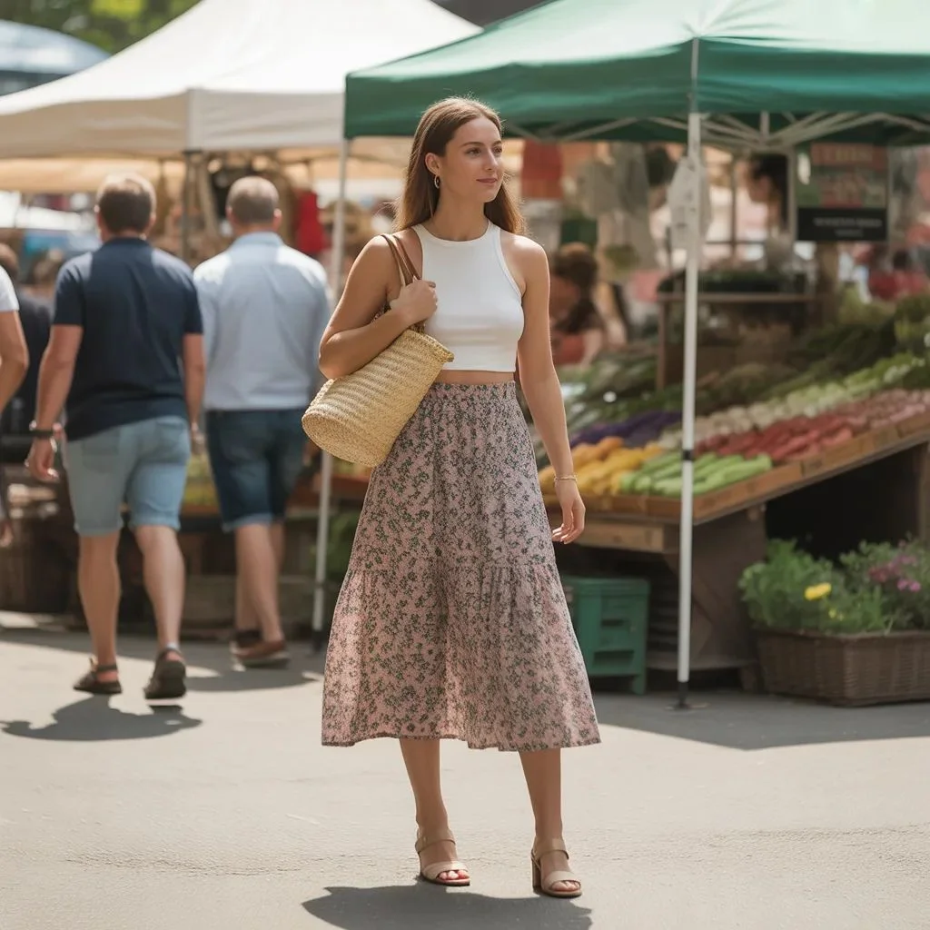 Long Skirt Outfits for a Day Out