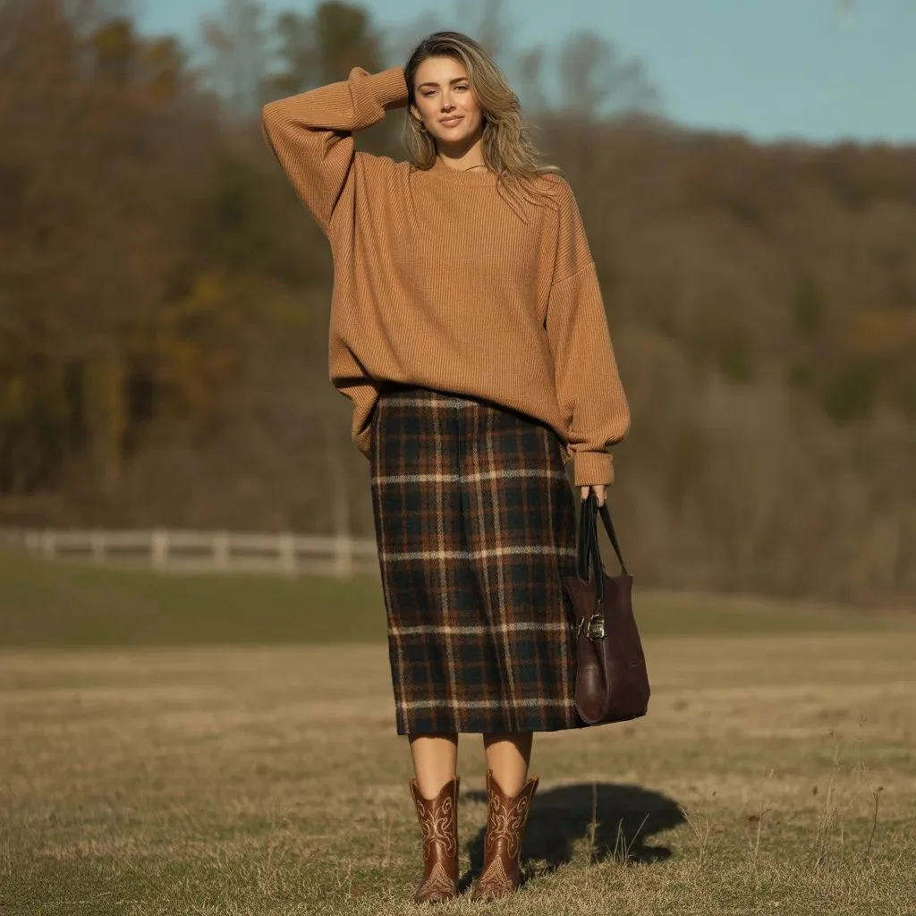 Seasonal Cowboy Boots Outfit Ideas to Wear All Year