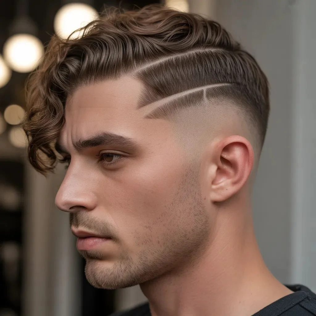 Short Wavy Side Part