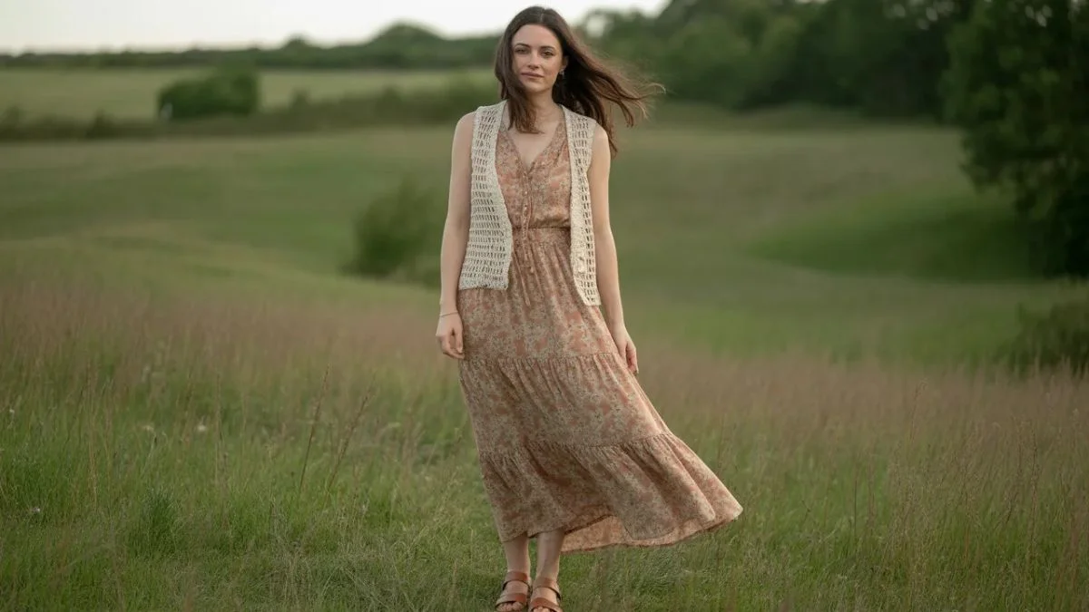 Spring Hippie Outfits Rooted in Earthy Tones, Dreamy Layers, and Wild Florals