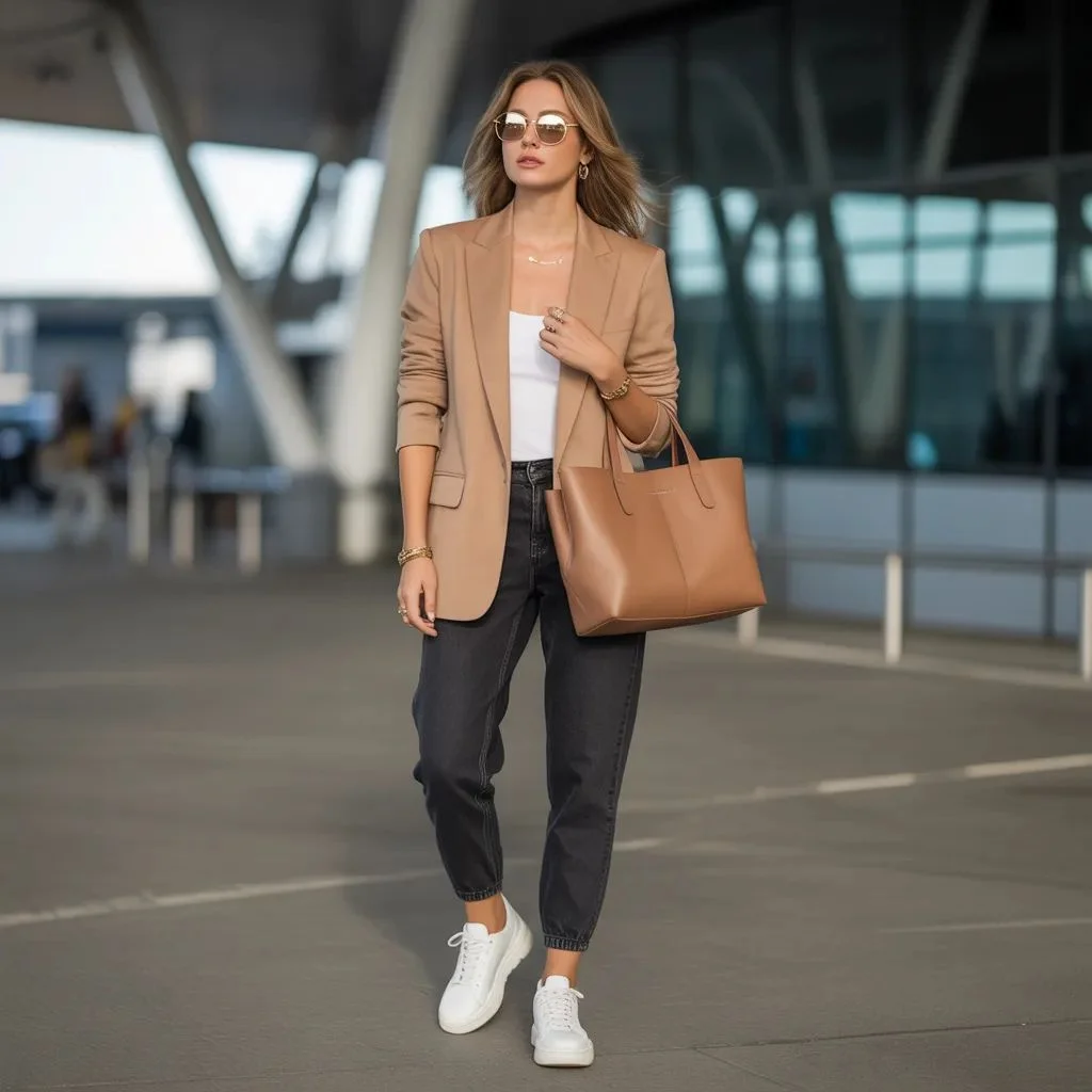 The Airport Outfit That Looks Anything But Lazy