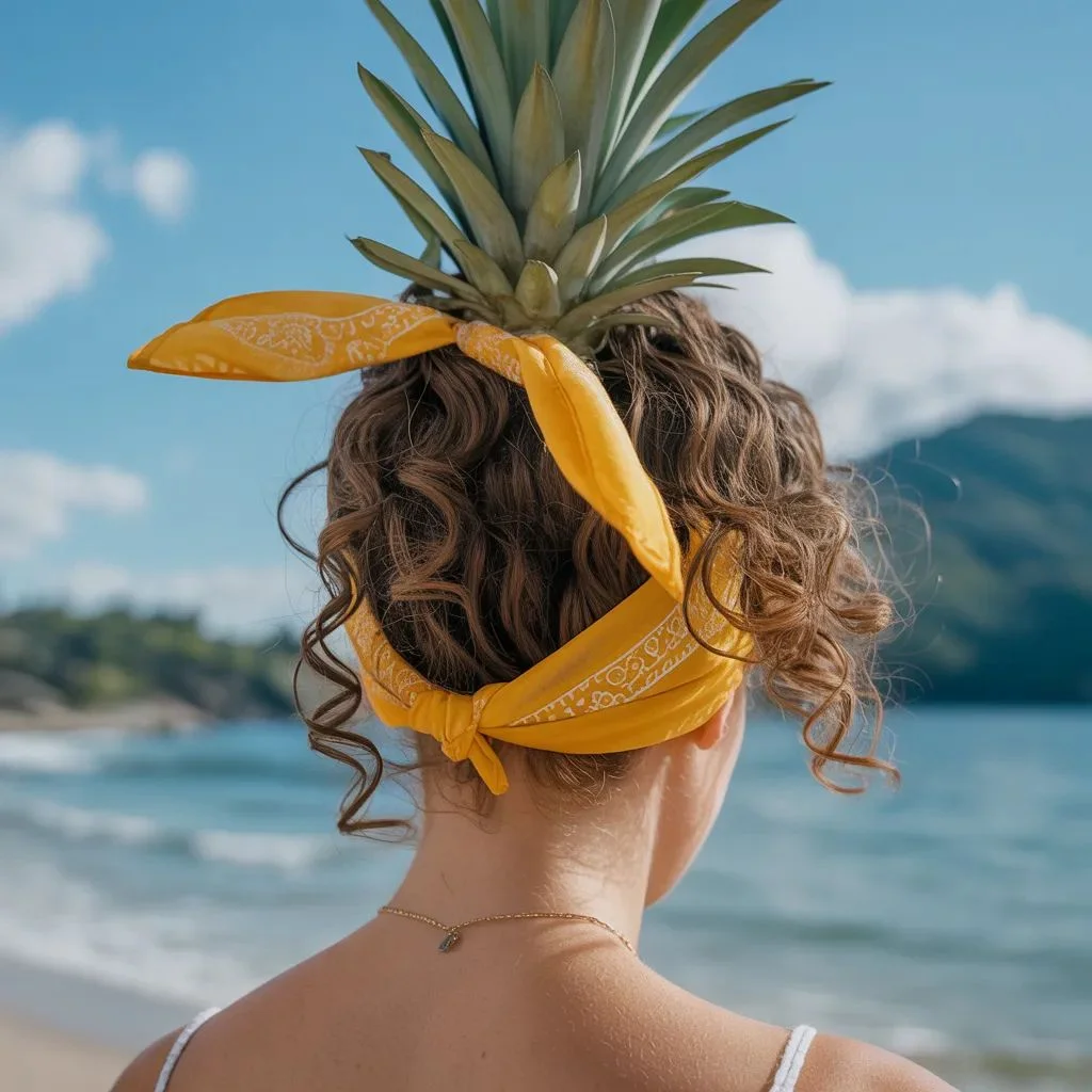 The Pineapple Bandana Updo