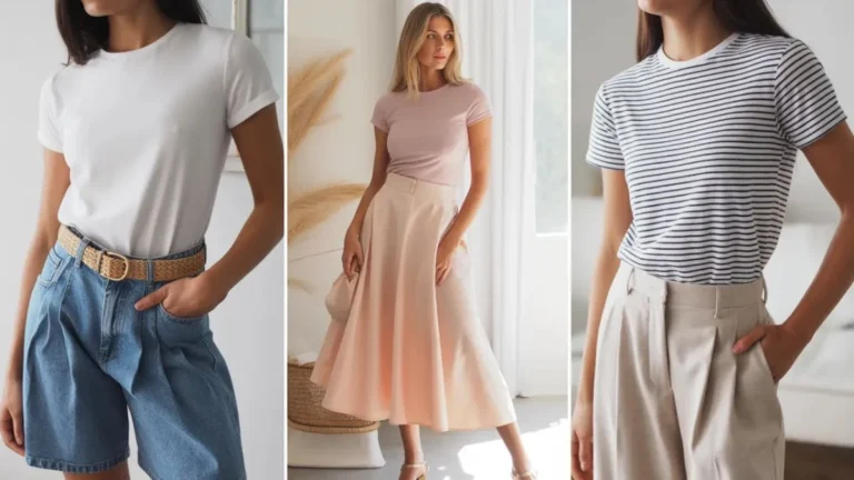 The Tucked In summer T-Shirt Outfits Defining Summer Style This Season