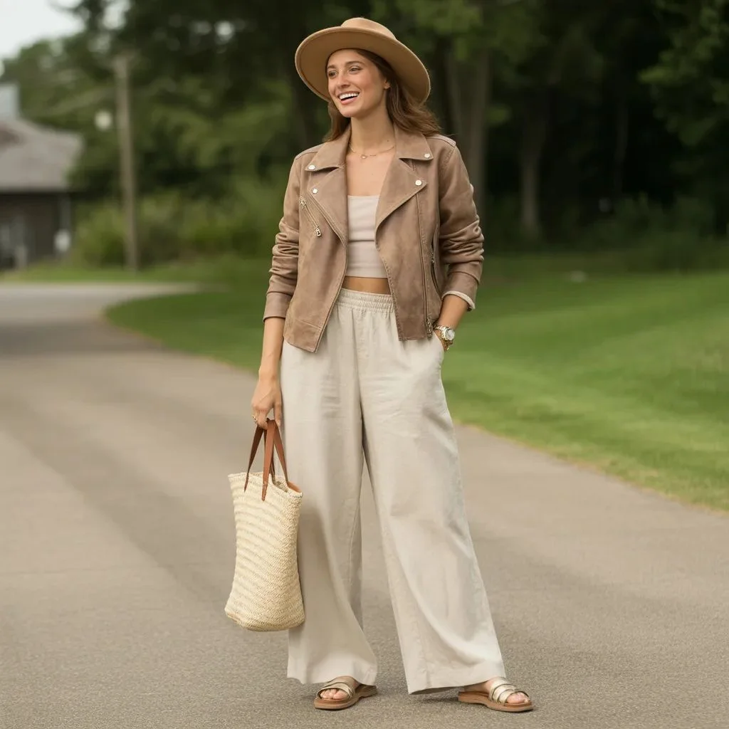 Vibe 6 — Weekend Wanderer Summer Boho Biker Style Outfit