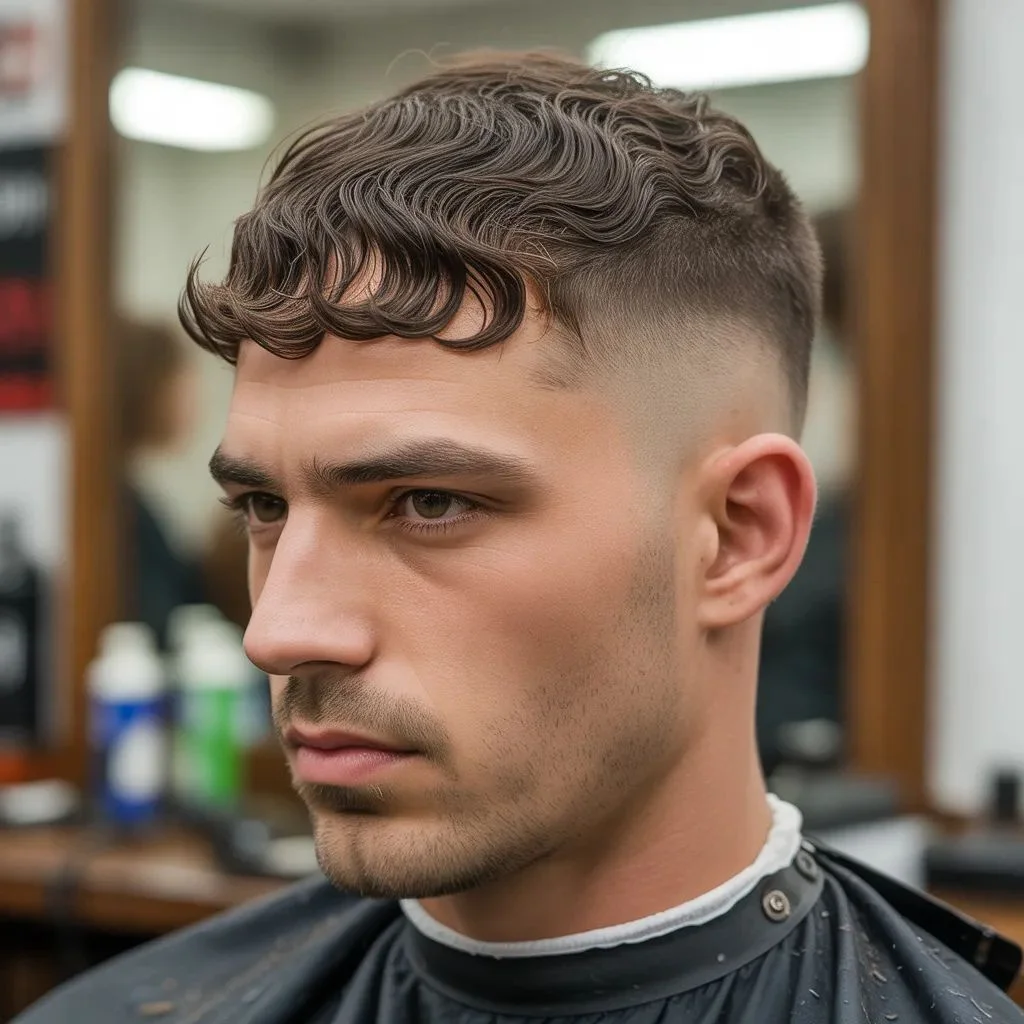 Wavy Caesar Cut