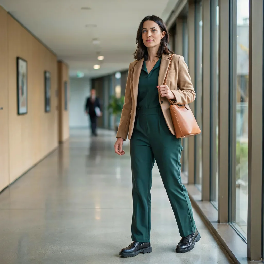 Green Jumpsuit Outfit Ideas for the Office