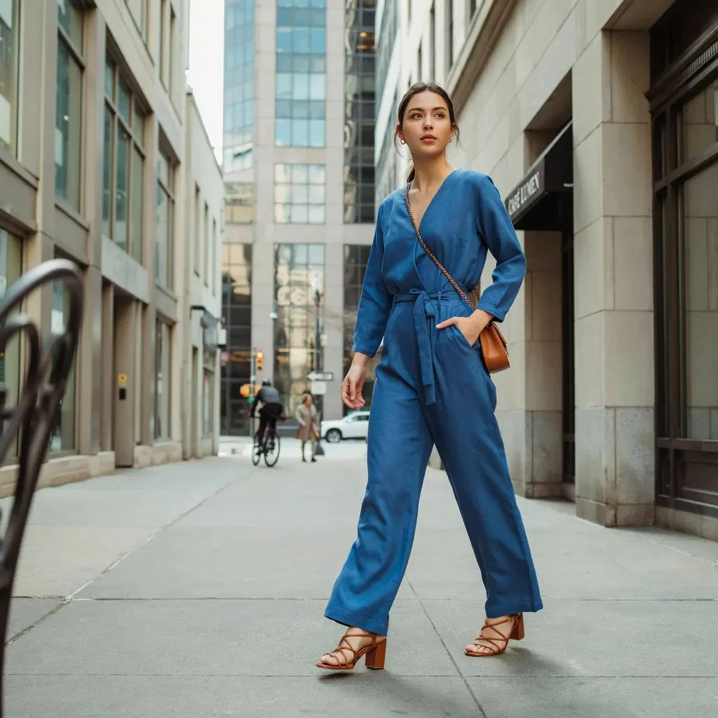Tailored Jumpsuit in a Bold Colour