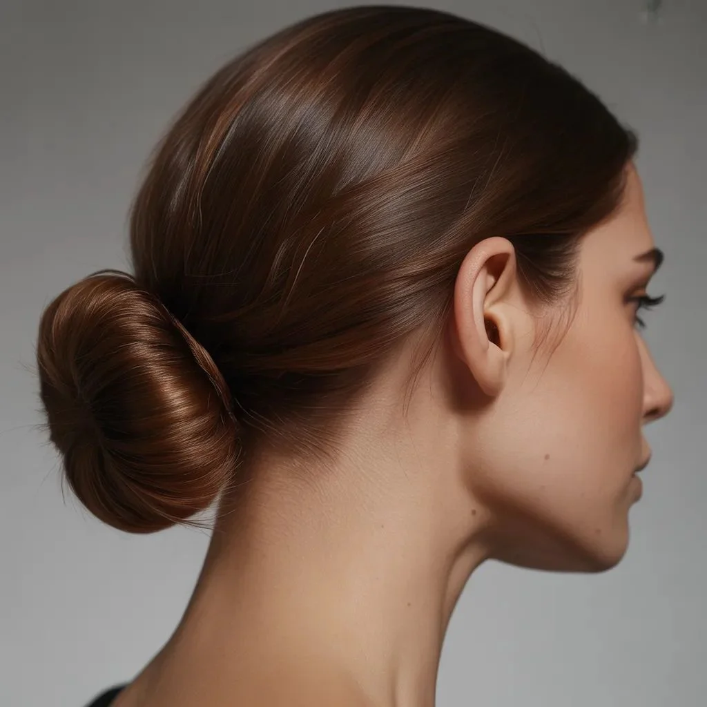 The Classic Sleek Low Bun