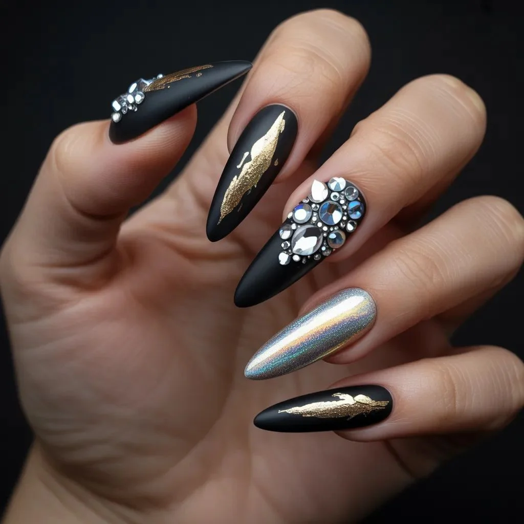 The Midnight Maximalist — Full Jewel and Chrome Dark Glam