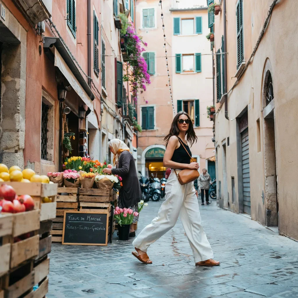 Wide-Leg Trousers Styled the European Way